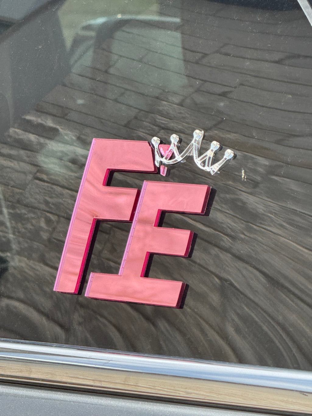 Mirrored Acrylic Car Decals