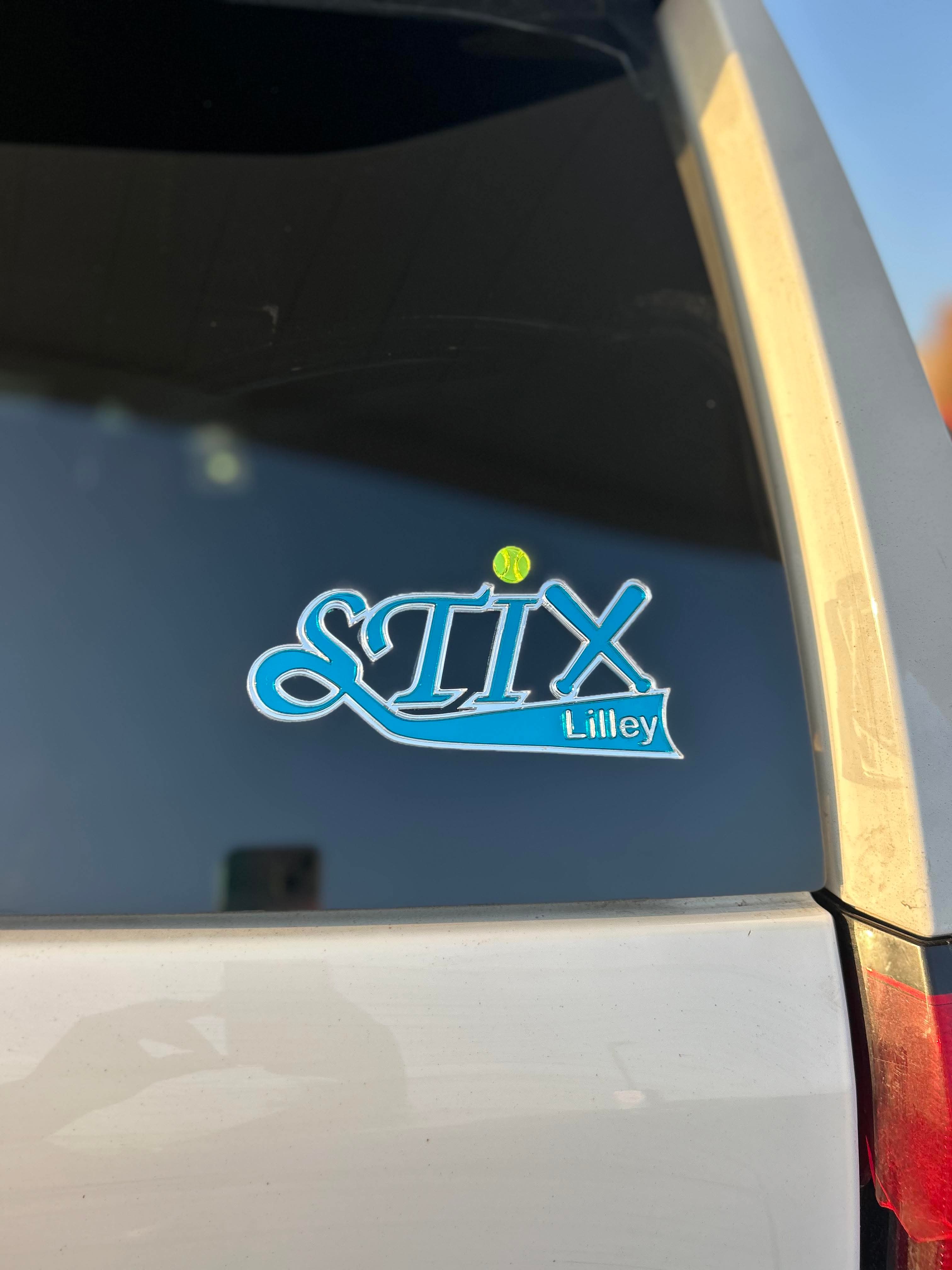 Mirrored Acrylic Car Decals