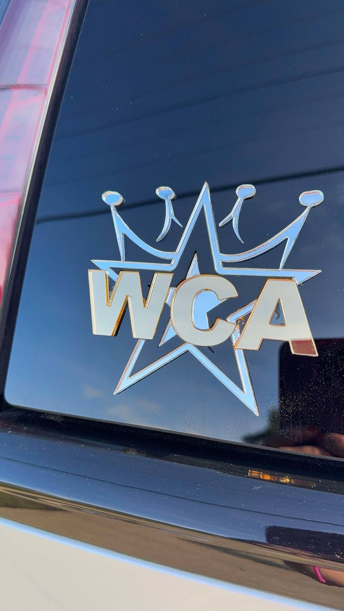 Mirrored Acrylic Car Decals