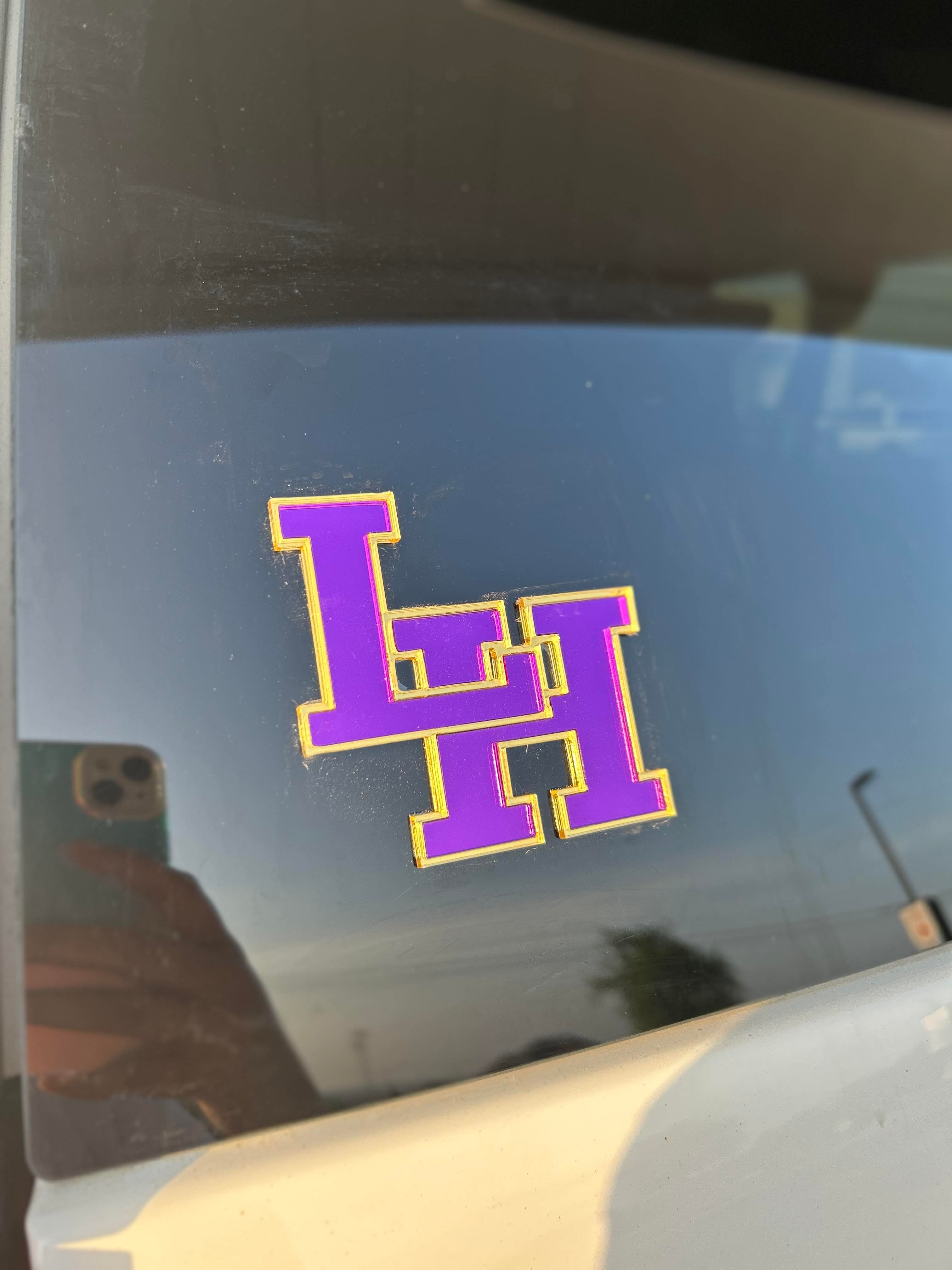 Mirrored Acrylic Car Decals