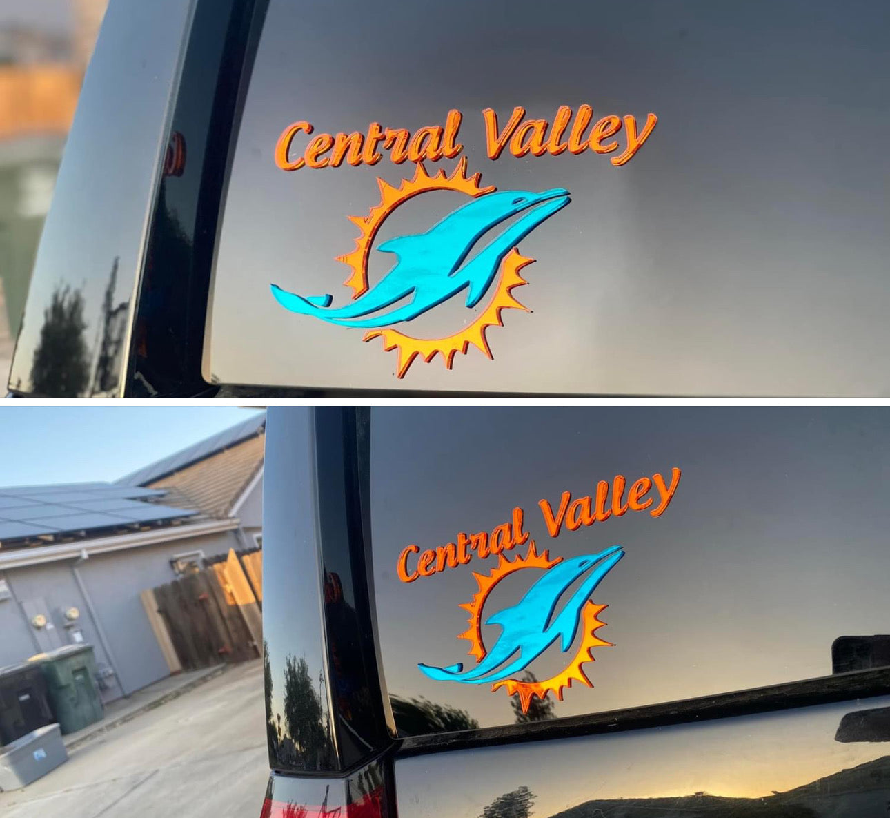 Mirrored Acrylic Car Decals