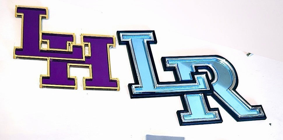 Mirrored Acrylic Car Decals