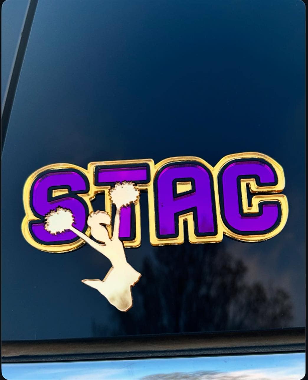 Mirrored Acrylic Car Decals