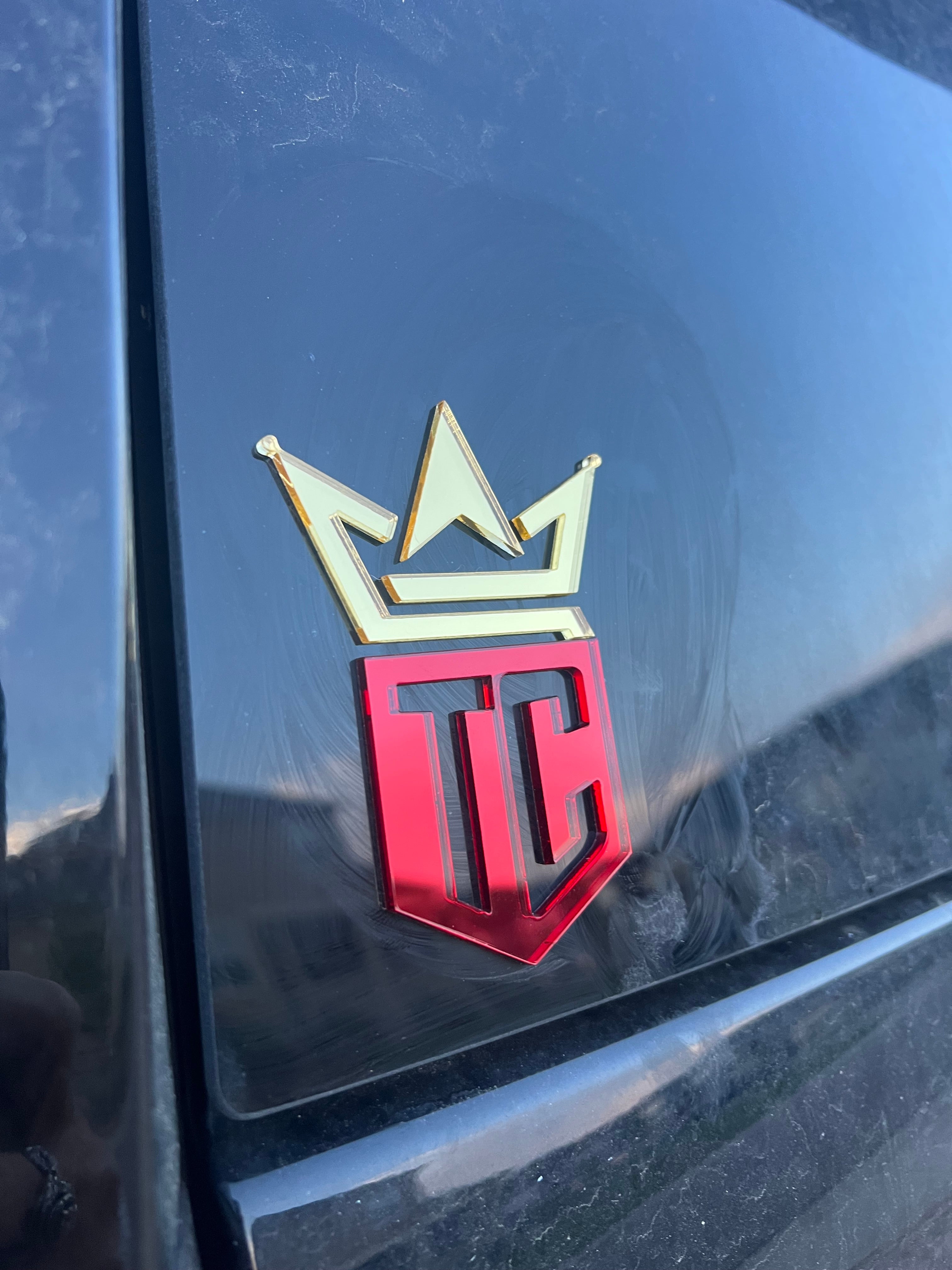 Mirrored Acrylic Car Decals