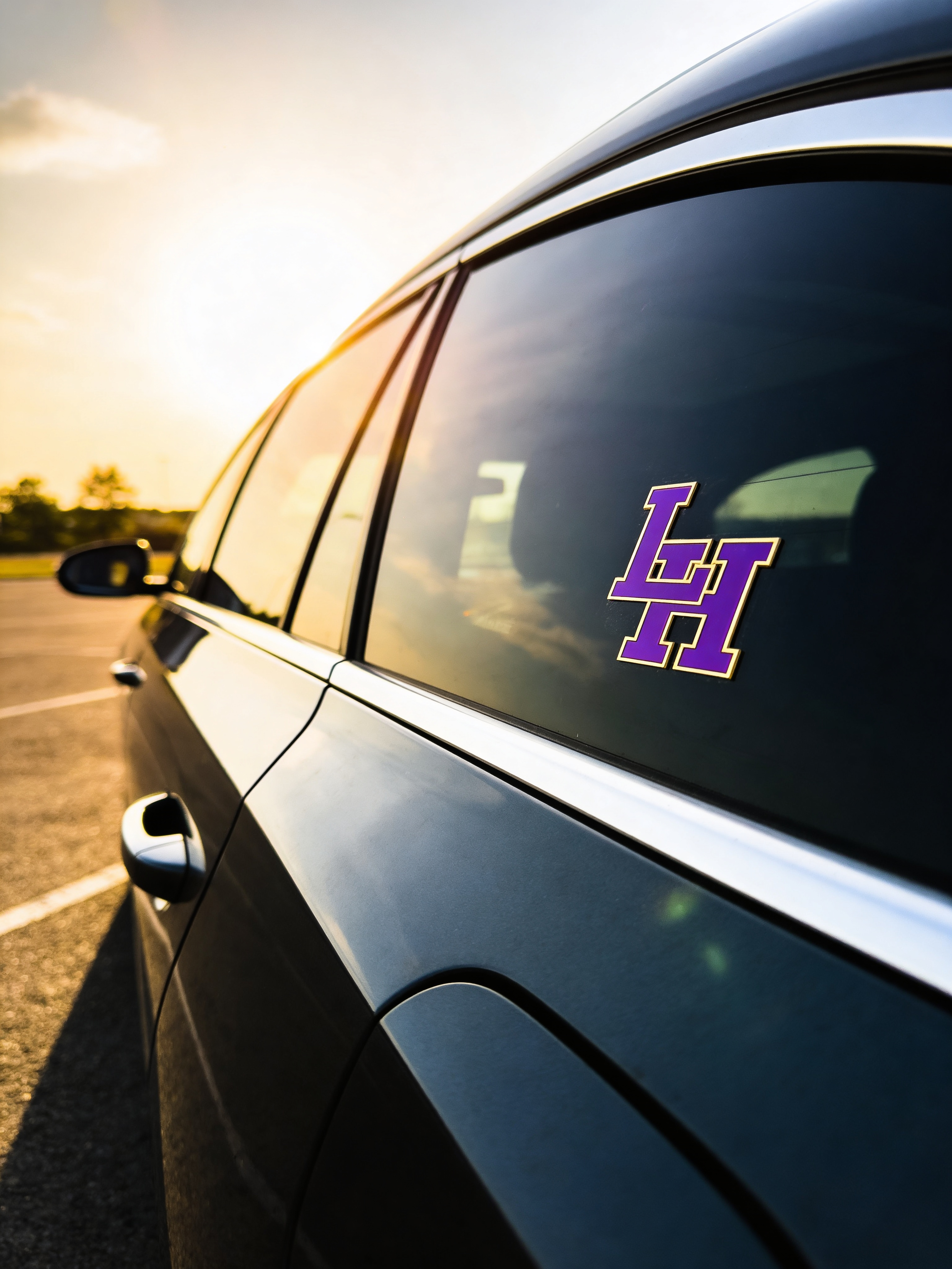 Mirrored Acrylic Car Decals